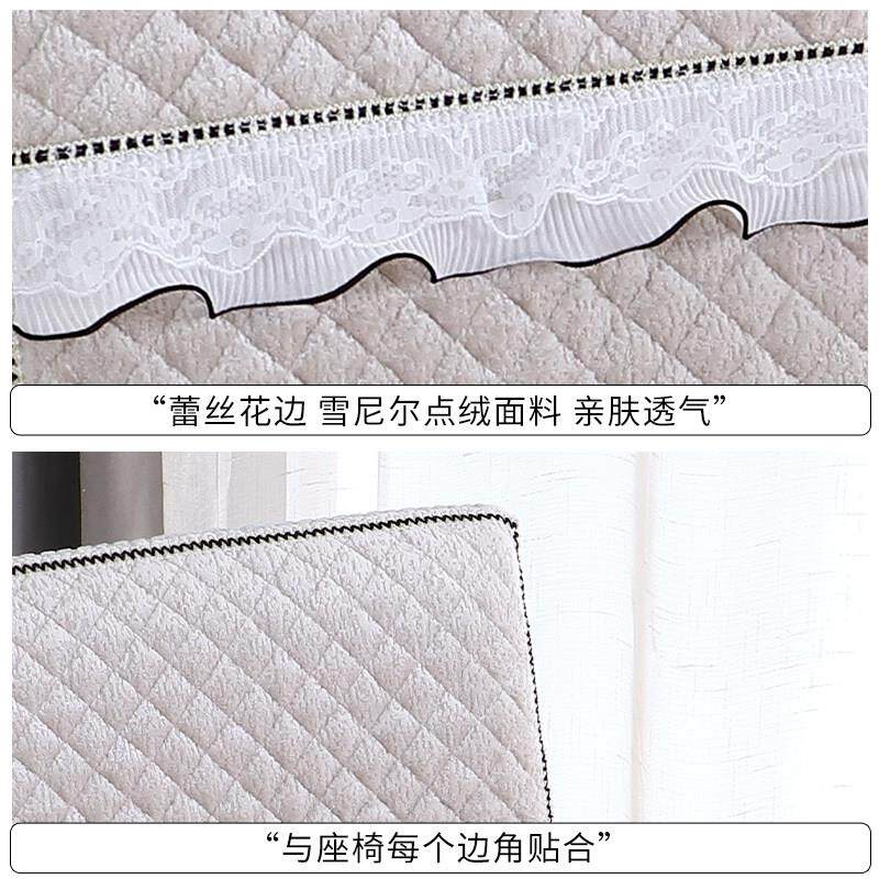 餐椅套罩新款家用餐椅子保护套高级感绒布一体通用餐桌木头椅子套