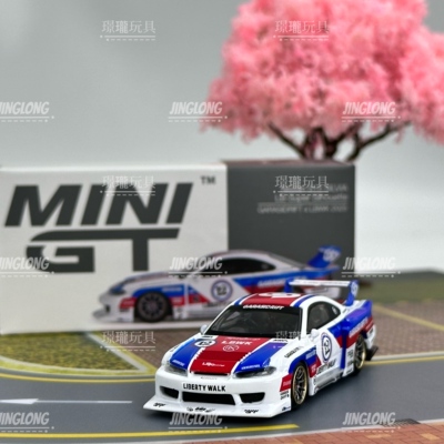 MINIGT，1022：日产  S15 LBWK #12，合金小汽车模型摆件玩具