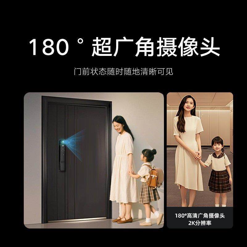 霸王锁体智能锁全自动款人脸识别密码锁家用门锁带监控防盗指纹锁