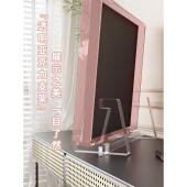 多巴胺梳妆台镜子2025新款 化妆镜轻奢高级感主卧室美妆镜小方镜