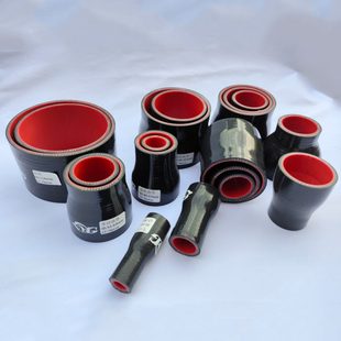 进气涡轮增压中冷管 直通黑色硅胶管0度变径大转小矽胶管汽车改装