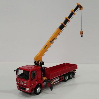 1:35 徐工一体化随车起重机吊车载货运输车 随车吊工程卡车模型