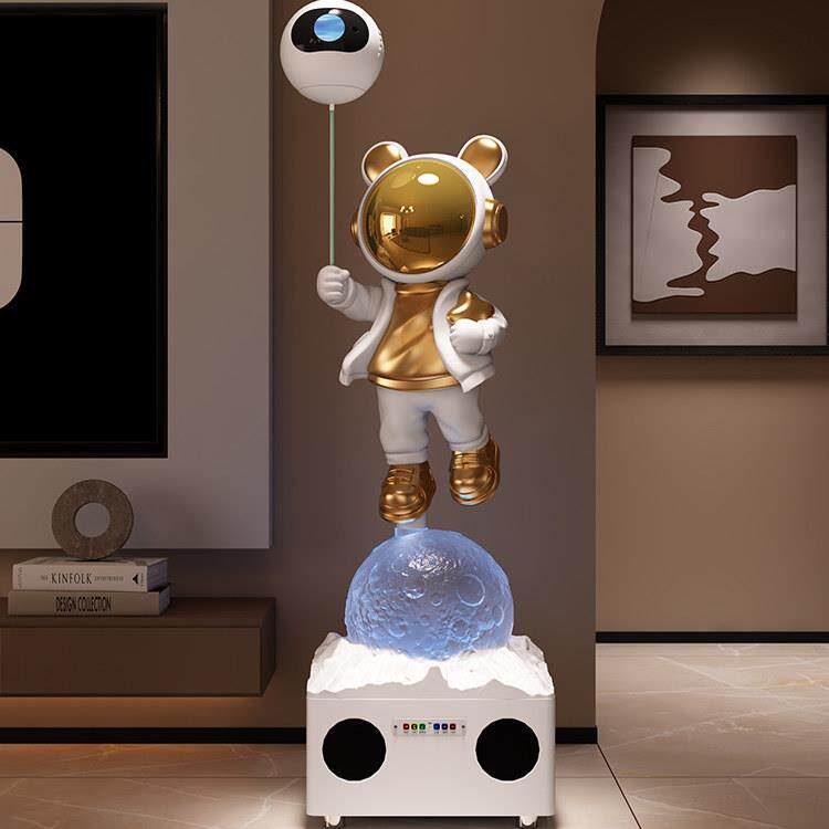 太空人宇航员客厅大型落地K歌音响箱摆件电视柜沙发旁边乔迁礼物