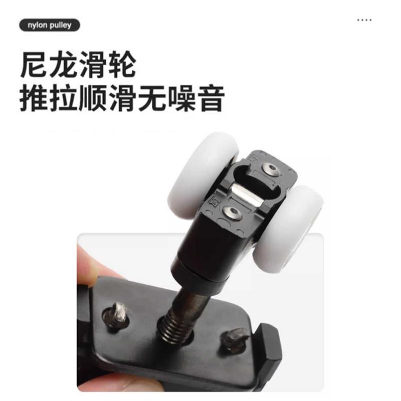 动内推巴士门平移电轨滑轨衣帽间隐形房门门推拉JLN平面门道五金