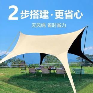 X20篷外燕尾225新款 天幕帐露TM17 营黑胶天0幕速开户遮光免搭天幕