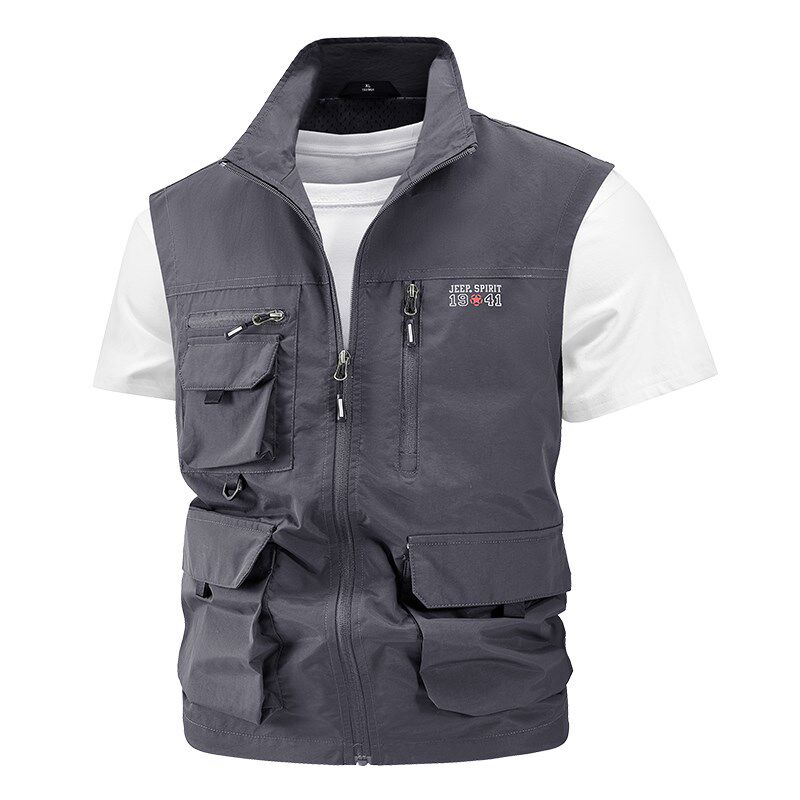 户外工装马甲男夏季薄款马夹春秋多口袋背心摄影钓鱼透气无袖外套,男装,常规马甲,淘宝优惠券,粉丝福利购,淘宝优惠卷