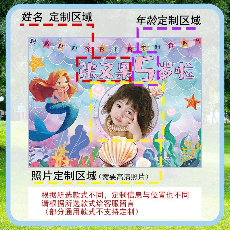 生日快乐背景布儿童宝宝周岁生日布置场景装饰可爱氛围感挂布定制,节庆用品/礼品,装扮布置套餐,淘宝优惠券,粉丝福利购,淘宝优惠卷