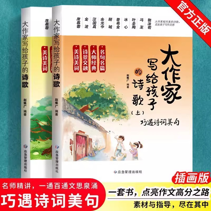 大作家写给孩子的诗歌上册下册诗歌赏析作文写作提升阅读提升书籍