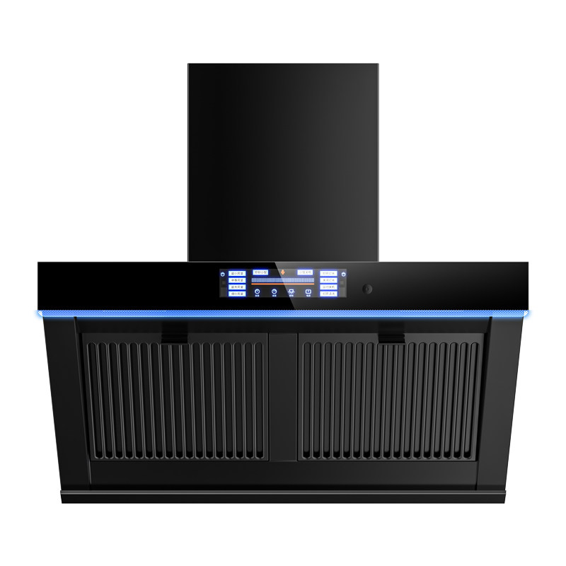 樱花新款抽油烟机家用厨房双电机大吸力自动清洗侧吸式烟灶两件套