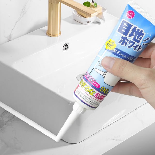 和匠美缝剂家用厨房瓷砖专用防水防霉缝隙填缝胶手挤收边密封胶