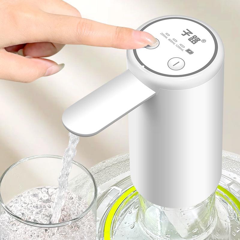 子路桶装水抽水器双泵家用简易饮水机头电动纯净水桶自动上水吸水