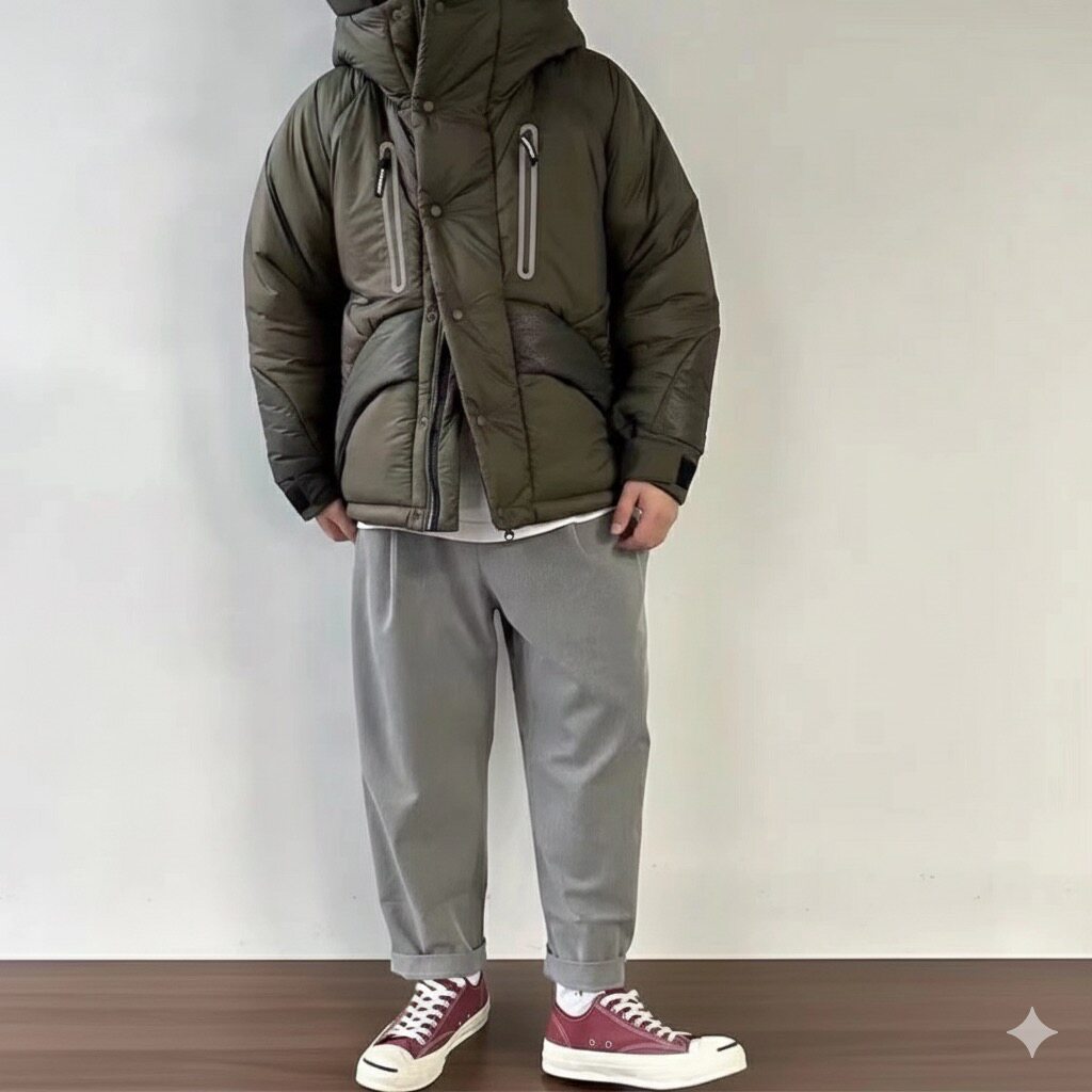 And wander同款新雪丽棉山系户外3M反光机能连帽棉服保暖外套夹克