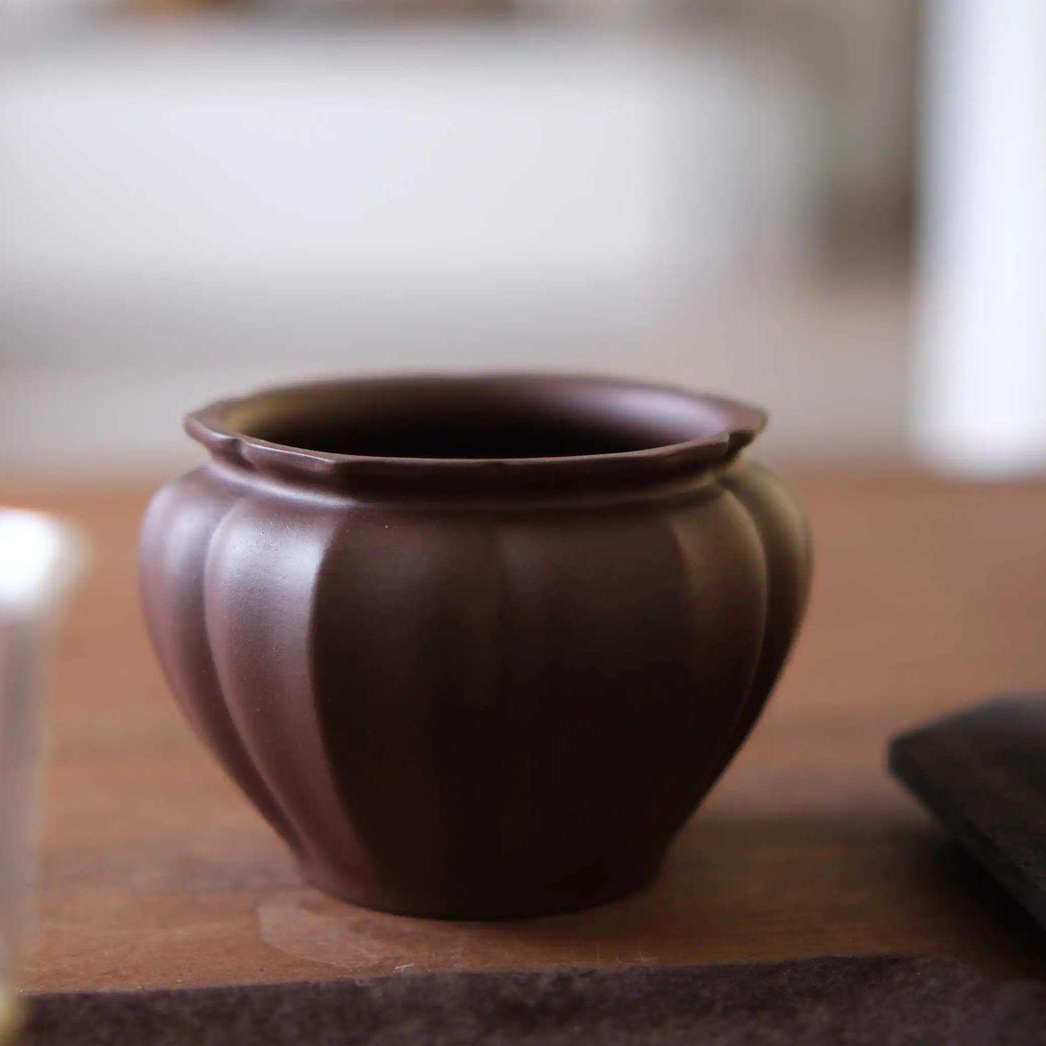 三两茶叙紫砂建水菱影紫泥茶道周边渣斗水缸干泡配件茶台废水水洗