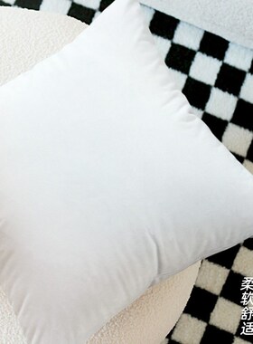 沙发抱枕芯内胆45x45cm 50正方形无纺枕芯条纹涤布芯腰枕床头靠垫