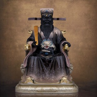 汉白玉包公包青天人物摆件包拯包文正阎罗天子中式客厅装饰工艺品