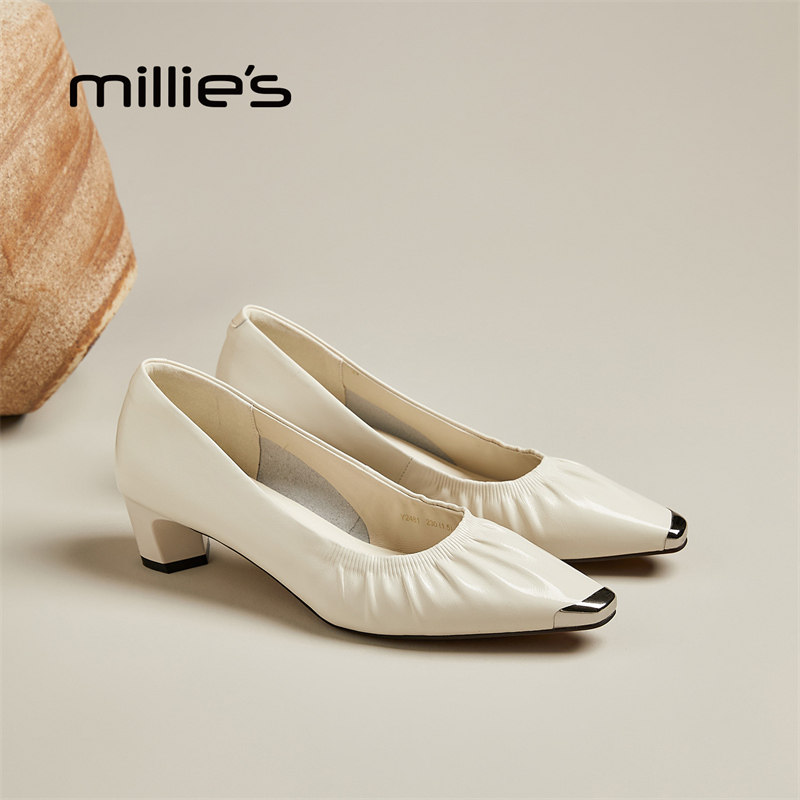 MILLIE'S/妙丽法式复古风单鞋