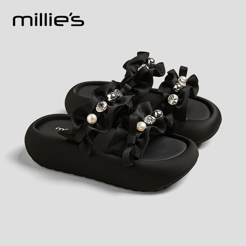 MILLIE'S/妙丽厚底凉拖鞋