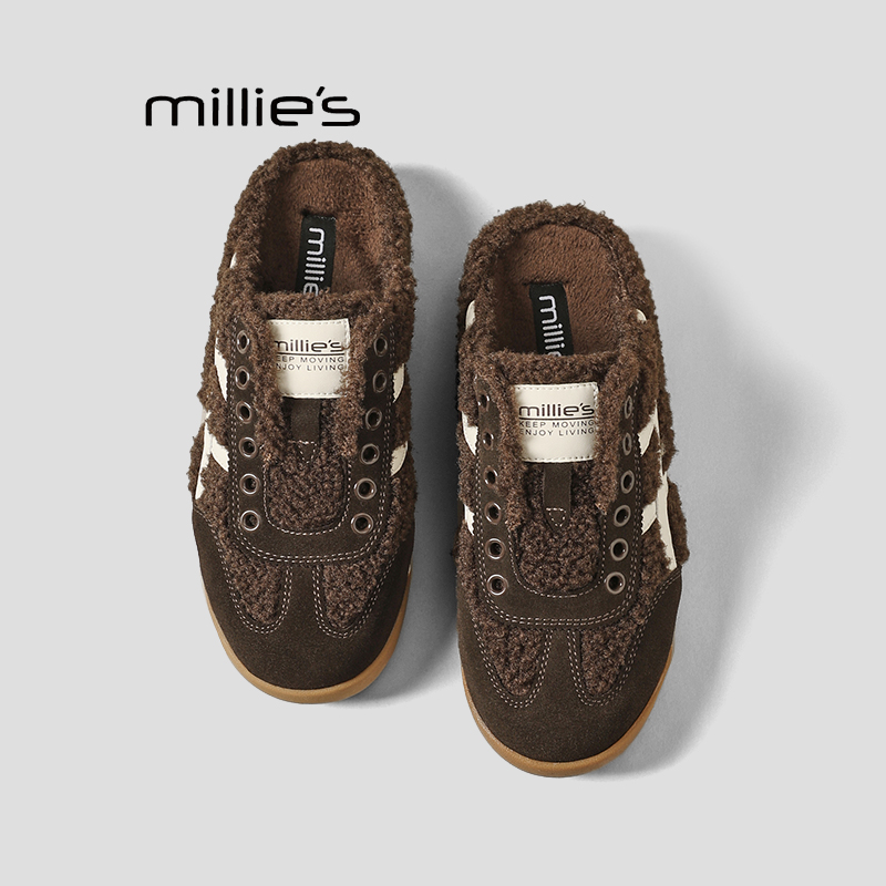 妙丽真皮平底阿甘鞋巨好看