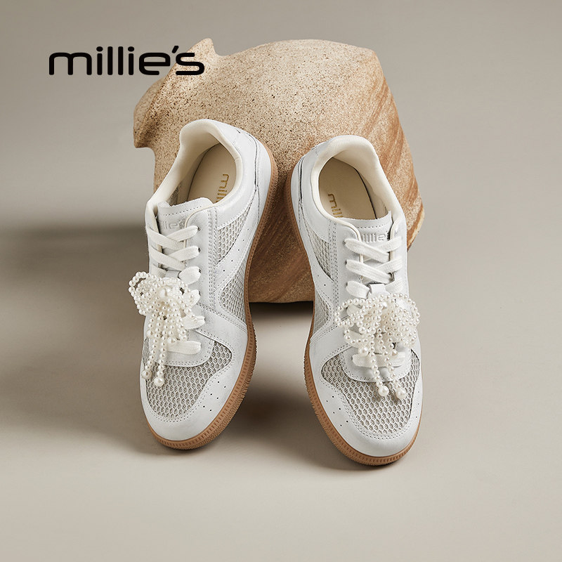 MILLIE'S/妙丽网面透气洞洞鞋