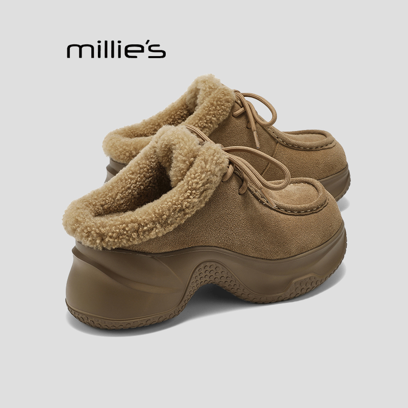 MILLIE'S/妙丽真皮绒面勃肯鞋