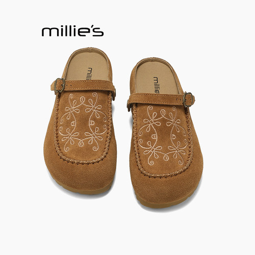 MILLIE'S妙丽厚底勃肯鞋女巨好看