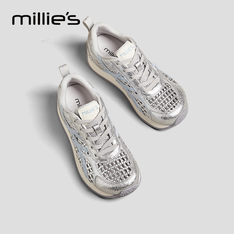 MILLIE'S/妙丽厚底增高老爹鞋