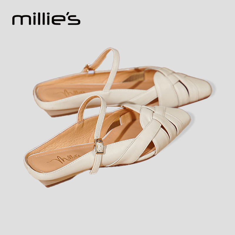 MILLIE'S/妙丽后绊带凉拖