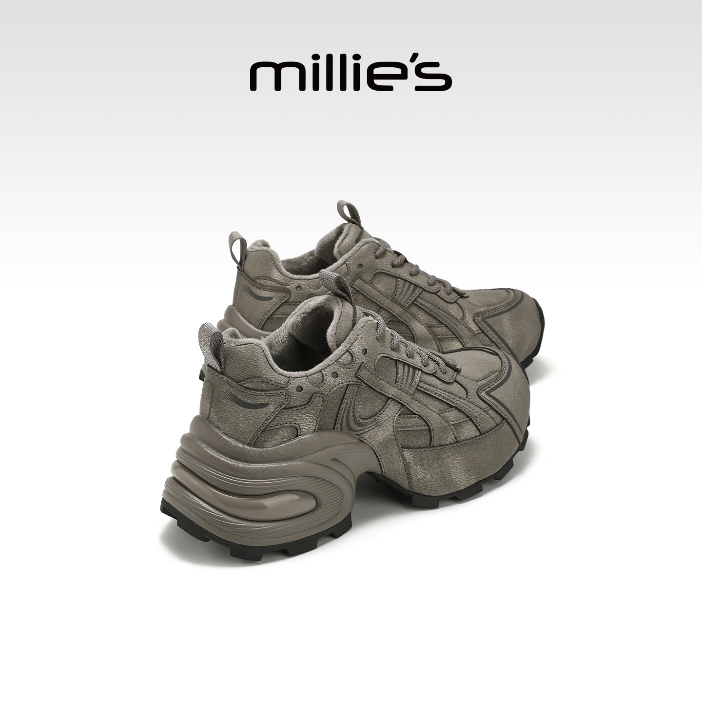 妙丽真皮厚底老爹鞋女巨好看