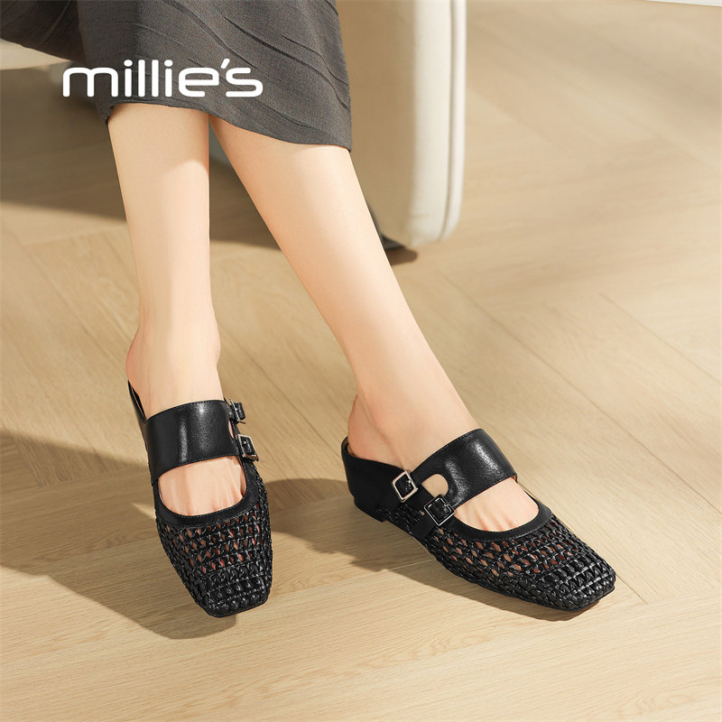 MILLIE'S/妙丽镂空渔夫鞋