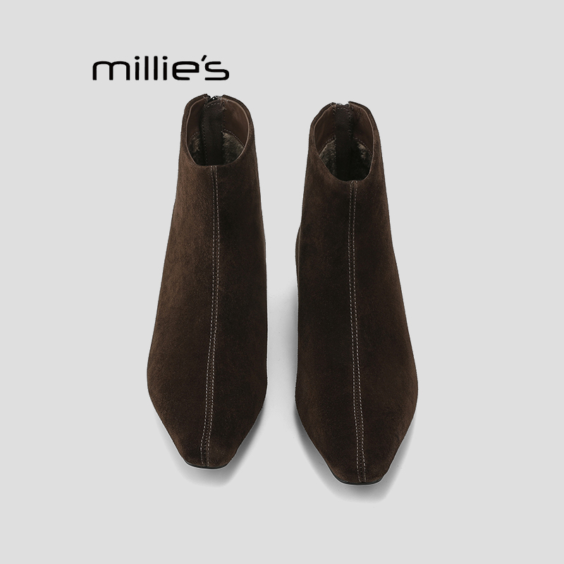 MILLIE'S妙丽法式弹力女靴巨好看