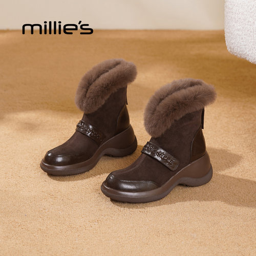 妙丽厚底增高时装靴巨好看