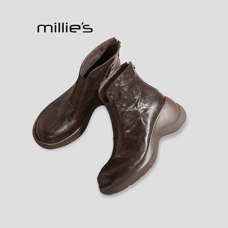 MILLIE'S/妙丽厚底切尔西靴女