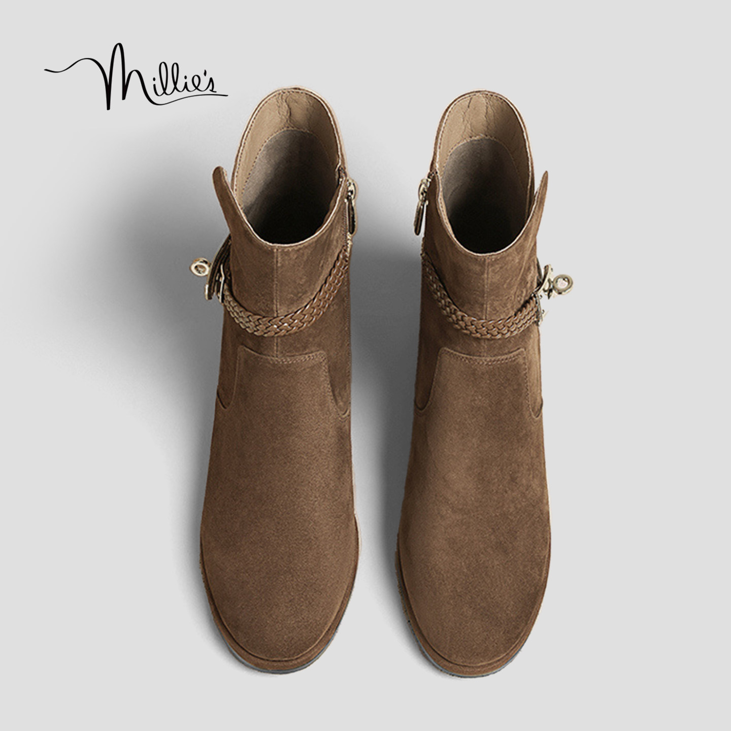 MILLIE'S/妙丽真皮时装靴女