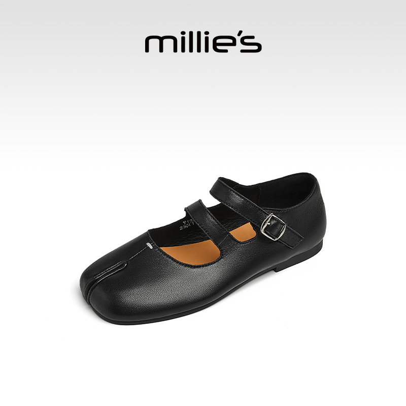 MILLIE'S/妙丽真皮玛丽珍鞋