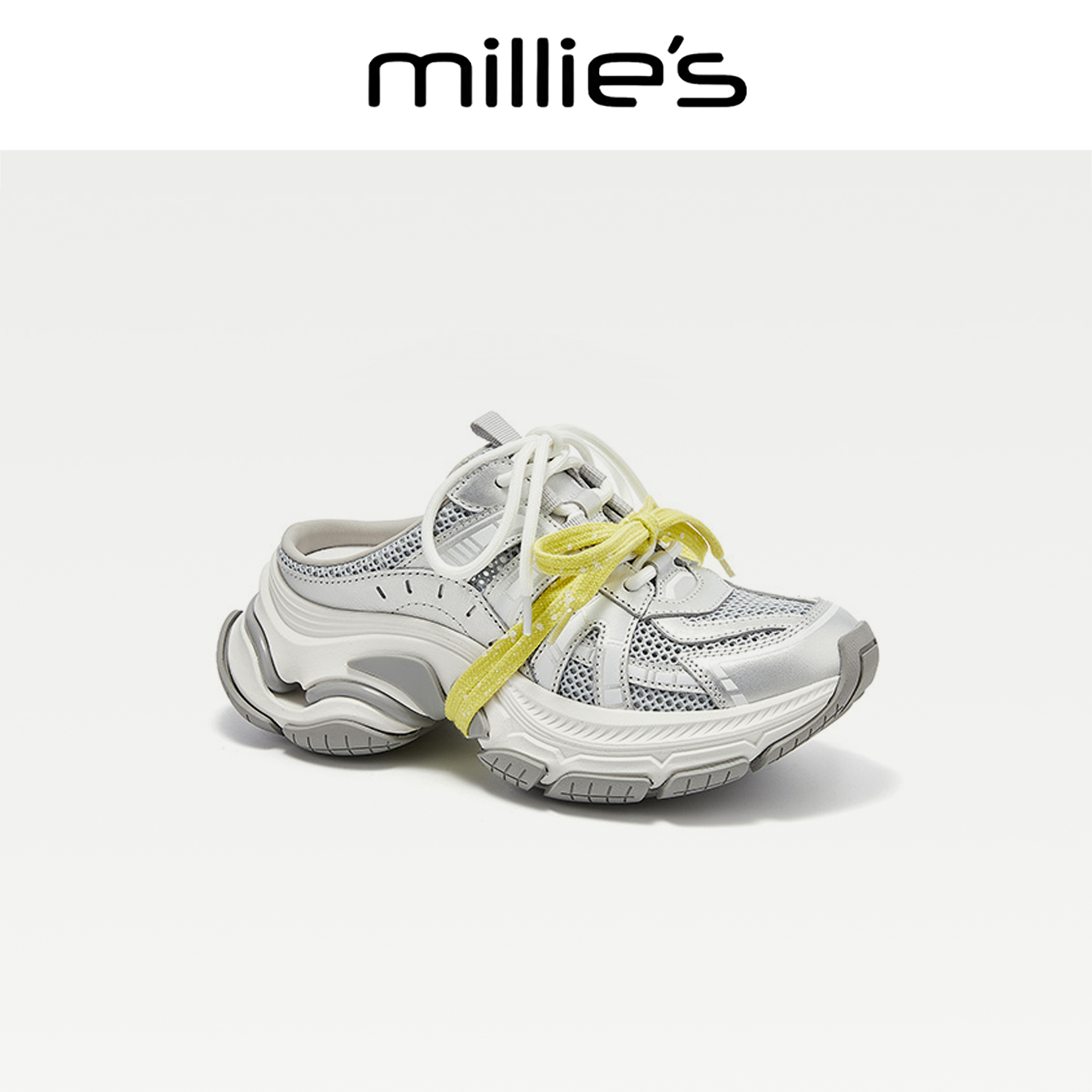 MILLIE'S/妙丽厚底增高老爹鞋