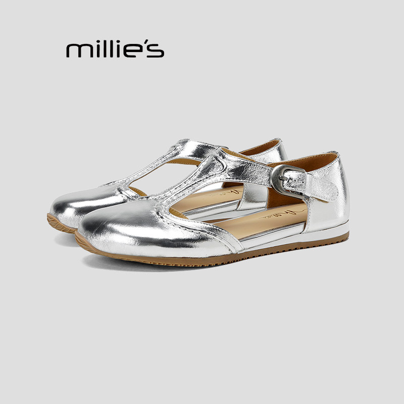 妙丽法式镂空内增高凉鞋巨好看