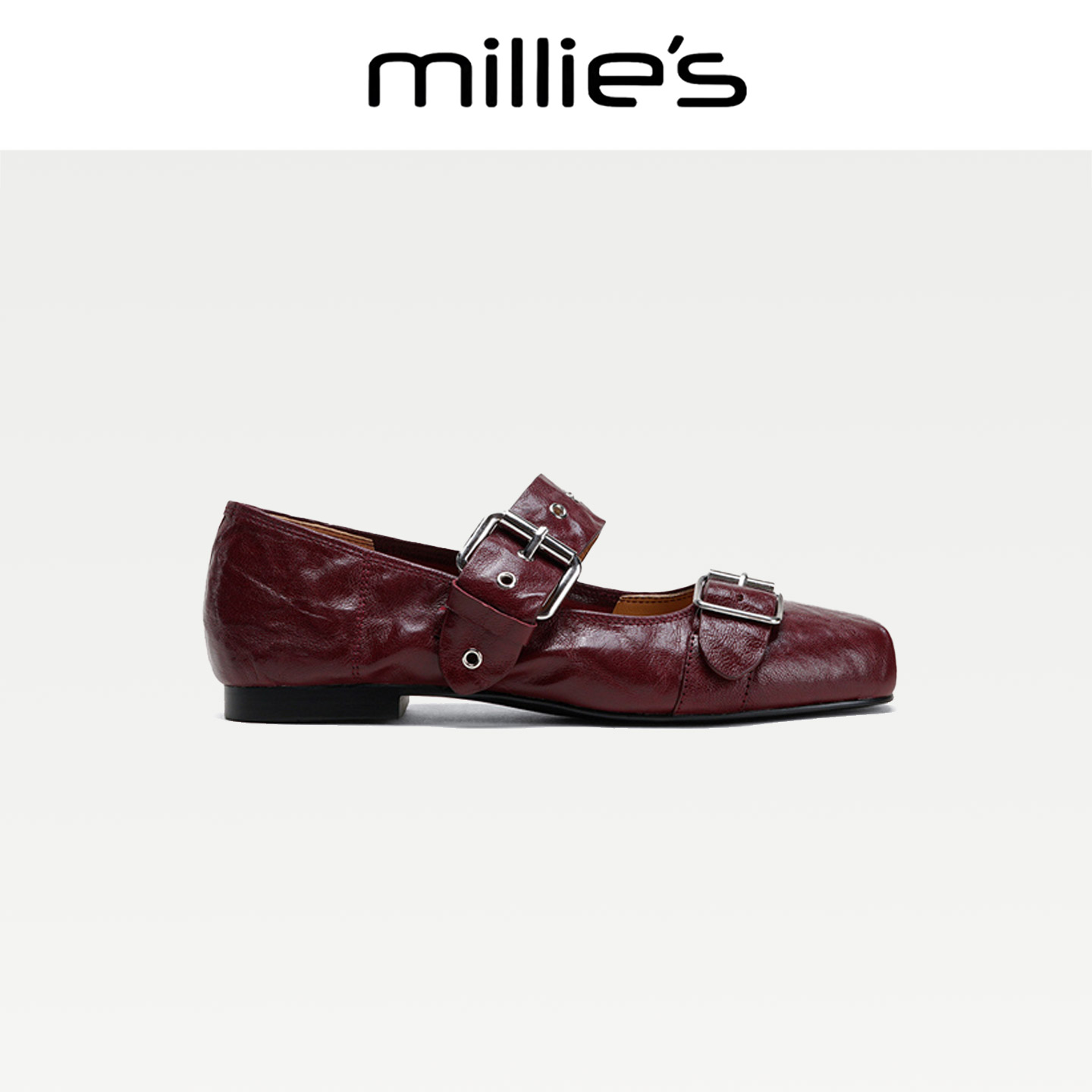MILLIE'S/妙丽方头单鞋