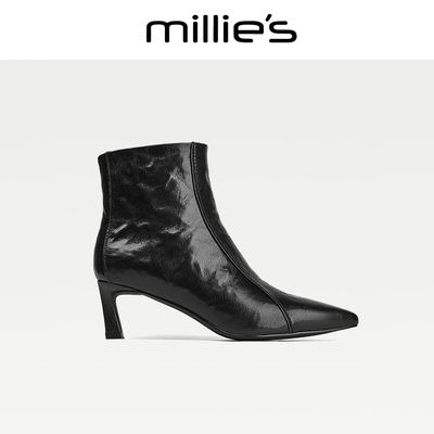 MILLIE'S/妙丽复古女短靴