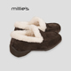 舒适棉鞋 妙丽女鞋 新款 MILLIE 女毛毛鞋 冬季 加绒保暖乐福鞋 子女Q