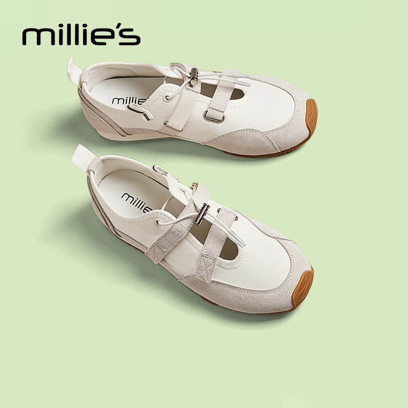 MILLIE'S/妙丽厚底增高穆勒鞋女