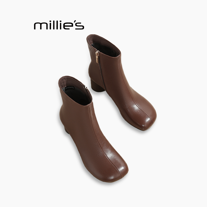 妙丽复古真皮马丁靴巨好看