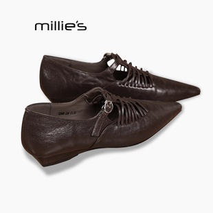 女百搭浅口高跟鞋 妙丽2025年秋款 尖头粗跟单鞋 气质法式 MILLIE