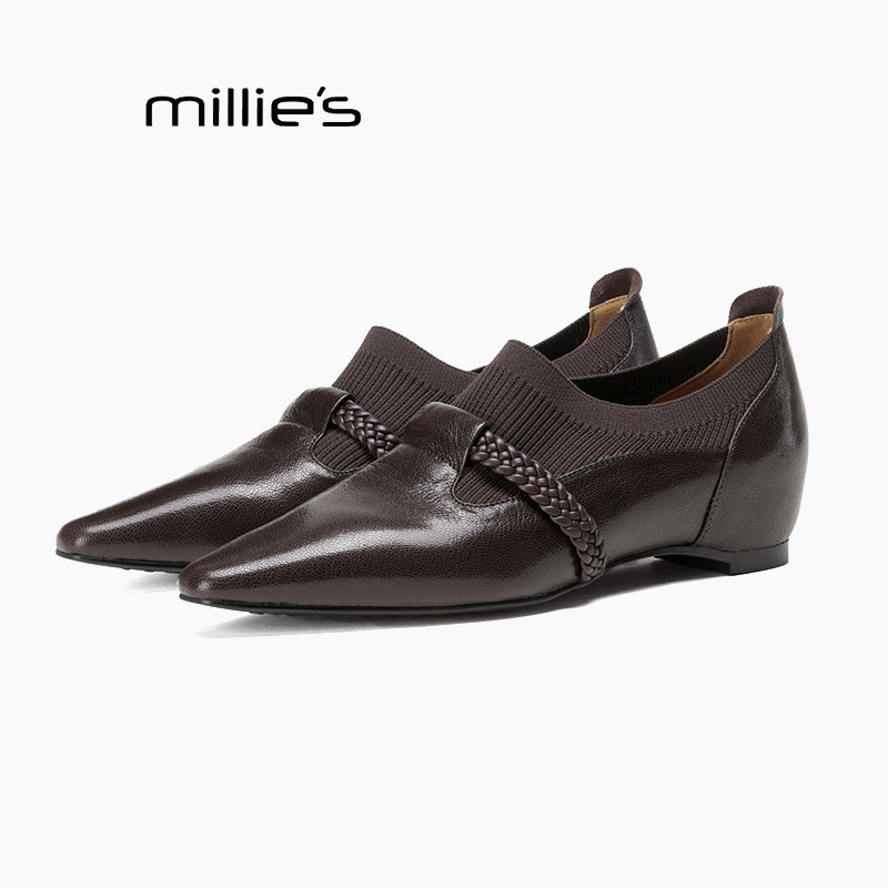 MILLIE'S/妙丽真皮小皮鞋巨好看