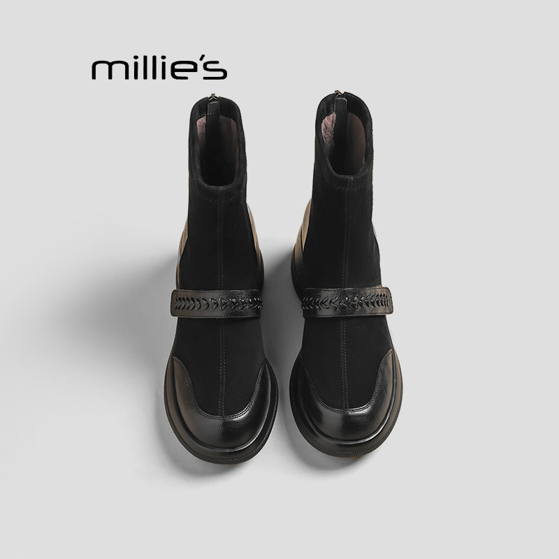 MILLIE'S/妙丽真皮瘦瘦靴巨好看