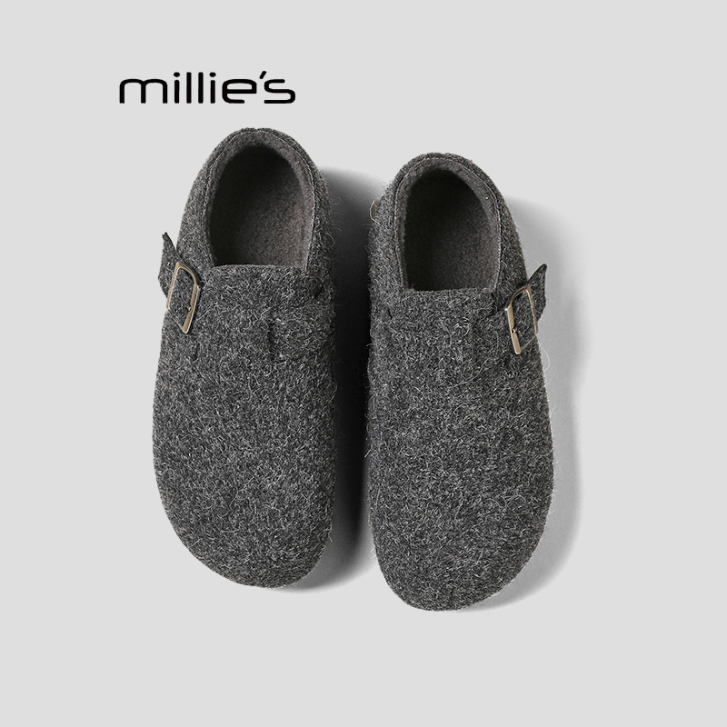 妙丽全包灰色勃肯鞋巨好看