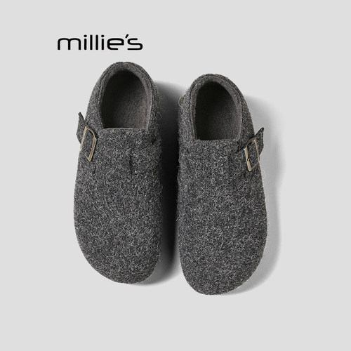 妙丽全包灰色勃肯鞋巨好看