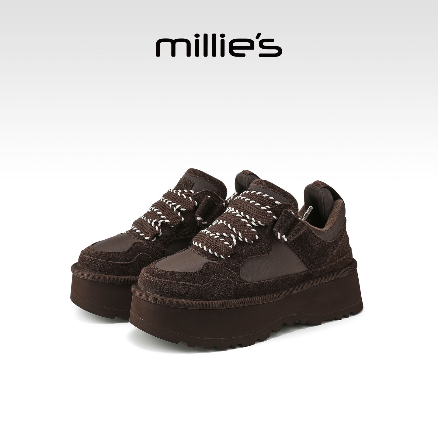 MILLIE'S/妙丽真皮复古小皮鞋