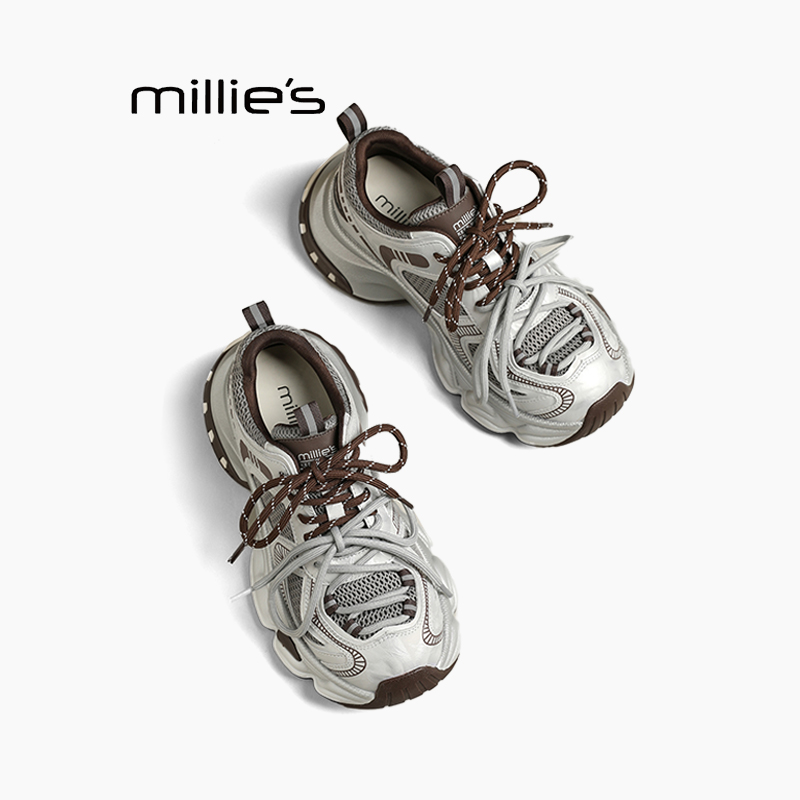 妙丽真皮厚底德训鞋女巨好看