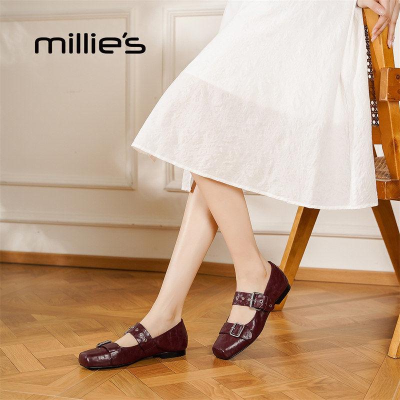 MILLIE'S/妙丽复古风玛丽珍鞋