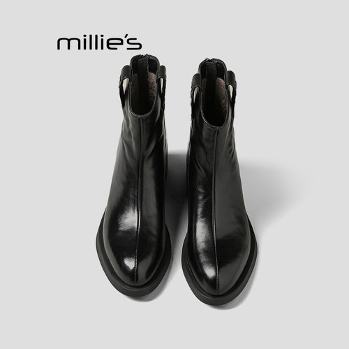 MILLIE'S妙丽复古小众短靴巨好看
